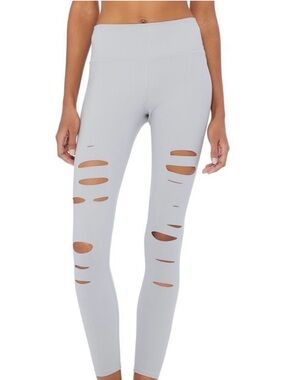 ALO Yoga Cutout Leggings Distressed Leggings XS